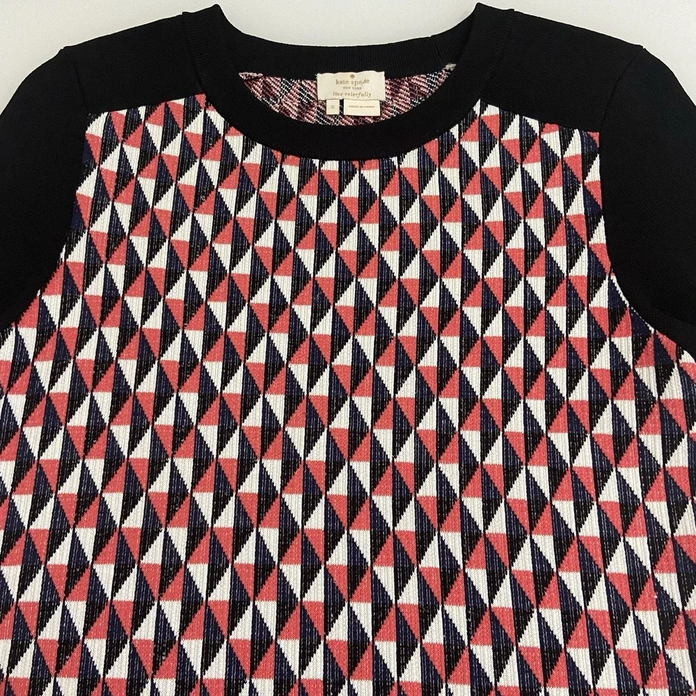 Kate Spade Women's Flying Kites Pencil Skirt & Top Knit Geometric Set Size Small